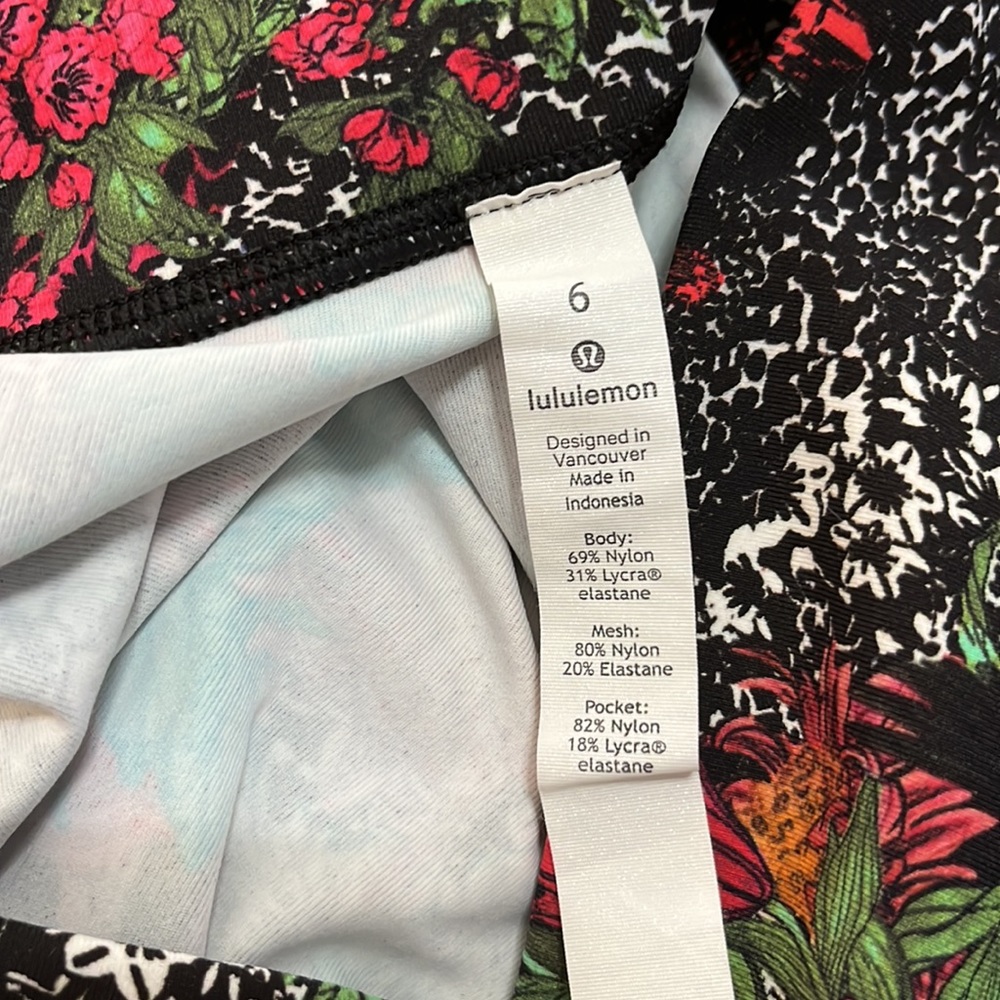 Lululemon Athletica Wunder Under Floral Leggings - Picture 15 of 16